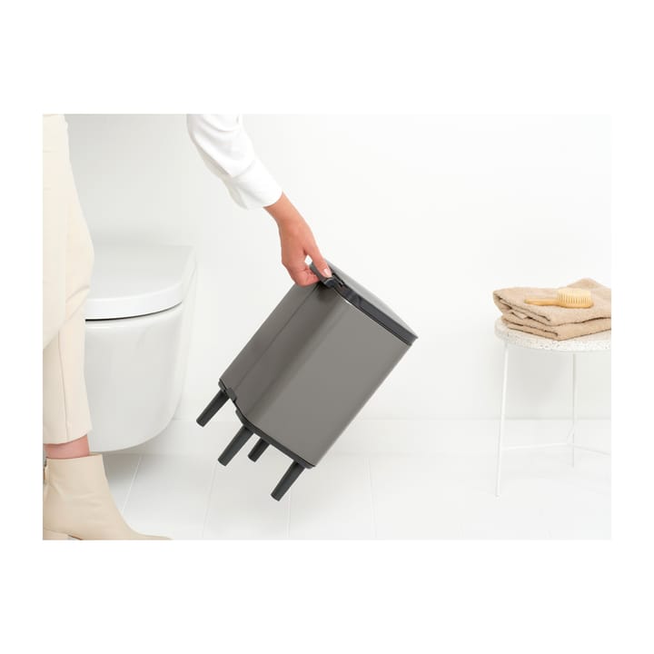 Bo caixote de lixo alto 7 L - Platinum - Brabantia