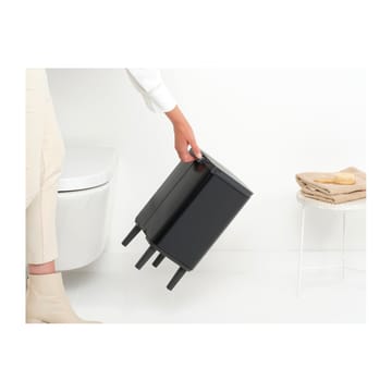 Bo caixote de lixo alto 7 L - Preto matte - Brabantia