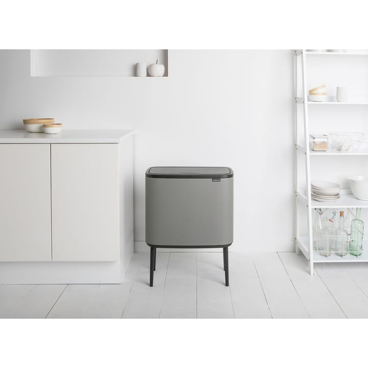 Bo Touch Bin 11+23 litros - Mineral concrete grey - Brabantia