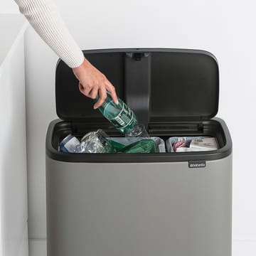 Bo Touch Bin 11+23 litros - Mineral concrete grey - Brabantia