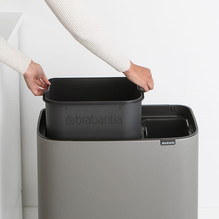 Bo Touch Bin 11+23 litros - Mineral concrete grey - Brabantia