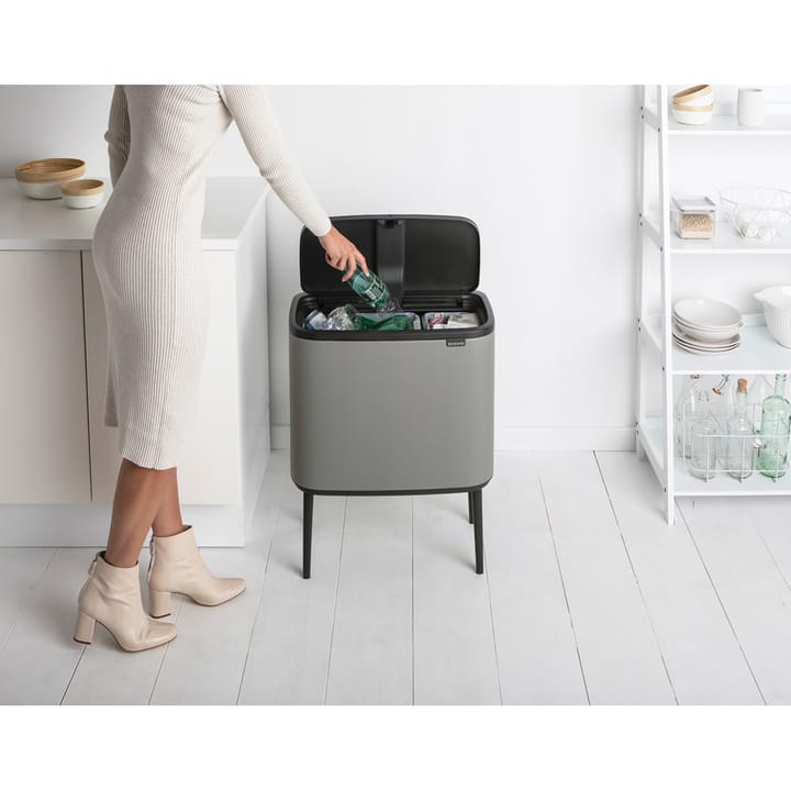 Bo Touch Bin 11+23 litros - Mineral concrete grey - Brabantia