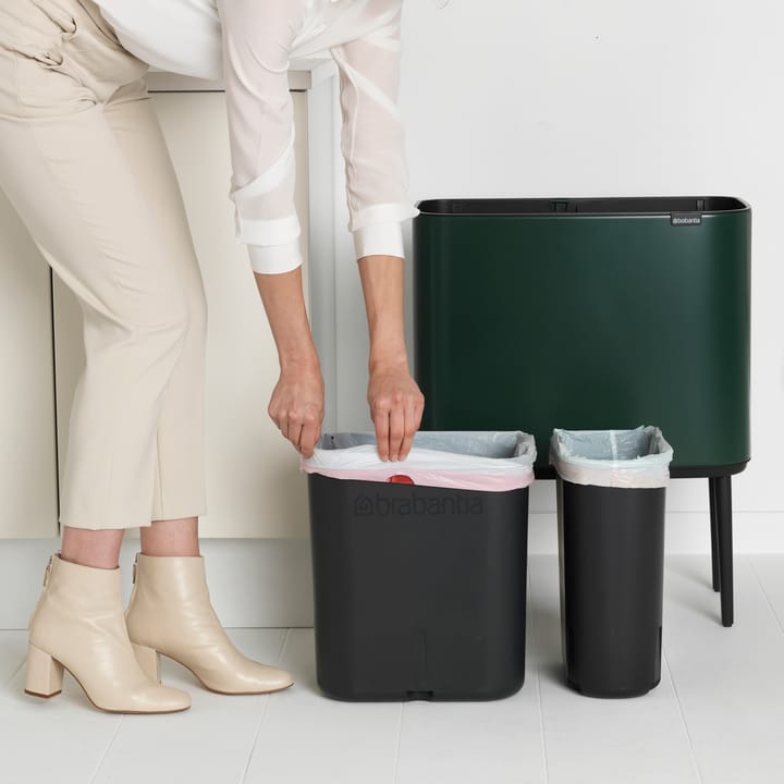 Bo Touch Bin 11+23 litros - pine green - Brabantia