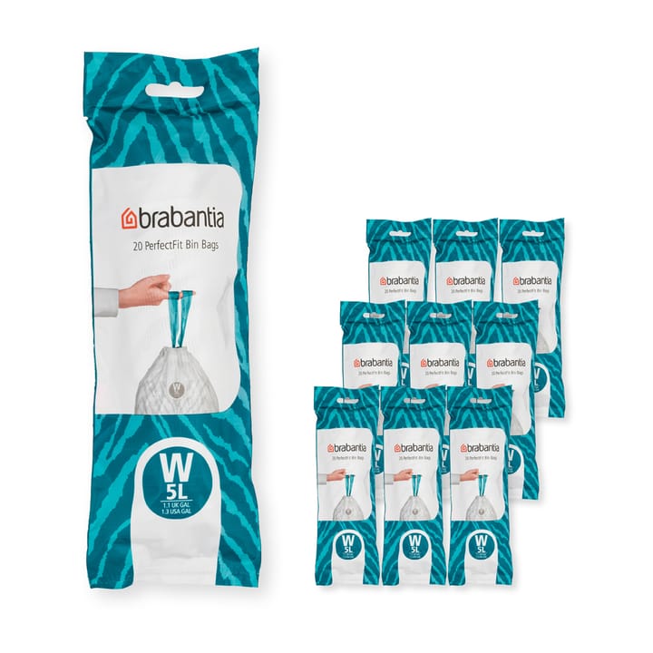 Brabantia PerfectFit sacos de lixo - 200 un. - Modelo W. 5 L - Brabantia