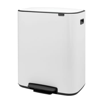 Caixote com pedal Bo Bin 2x30 L - Branco - Brabantia