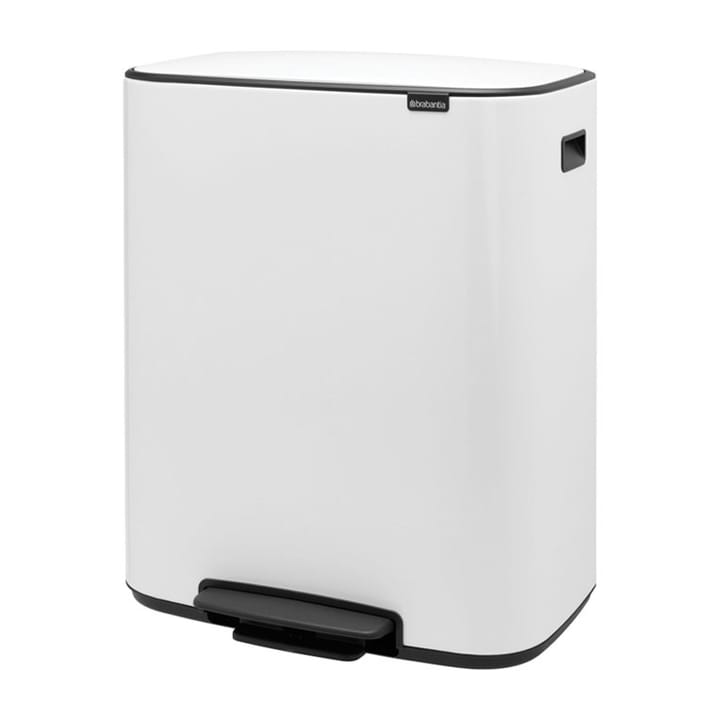 Caixote com pedal Bo Bin 2x30 L - Branco - Brabantia