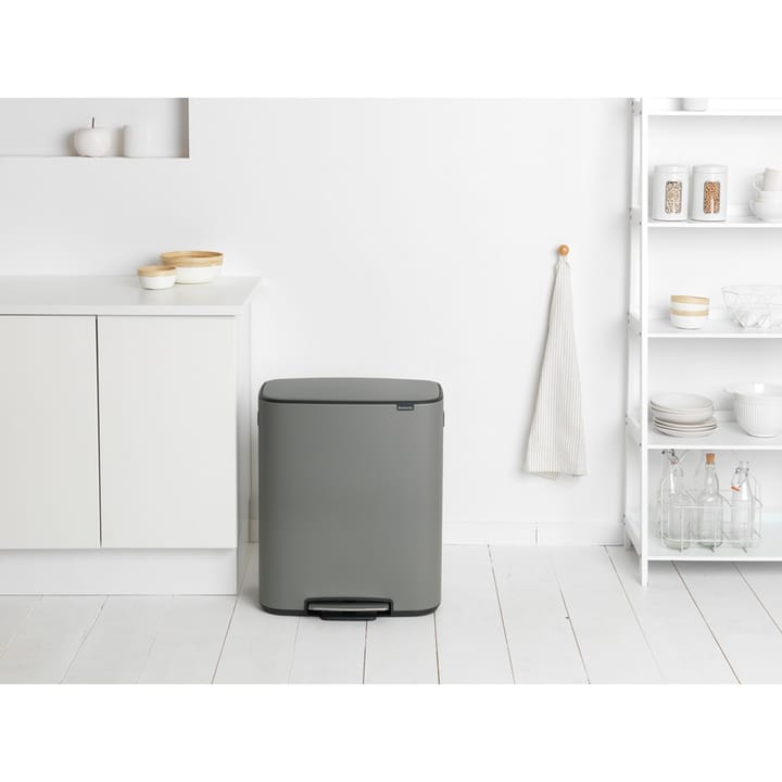 Caixote com pedal Bo Bin 2x30 L - Mineral concrete grey - Brabantia