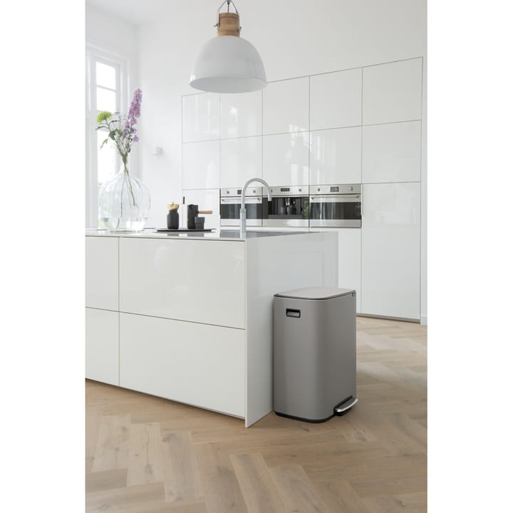 Caixote com pedal Bo Bin 2x30 L - Mineral concrete grey - Brabantia