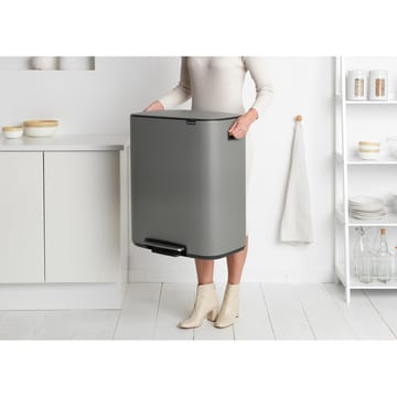 Caixote com pedal Bo Bin 2x30 L - Mineral concrete grey - Brabantia