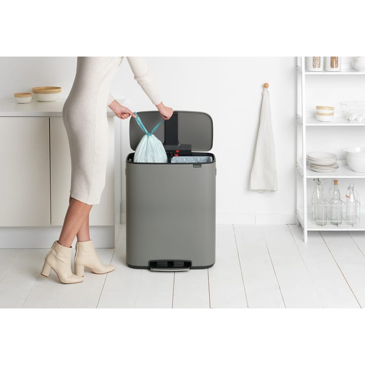 Caixote com pedal Bo Bin 2x30 L - Mineral concrete grey - Brabantia