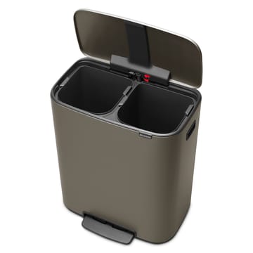 Caixote com pedal Bo Bin 2x30 L - Platinum - Brabantia