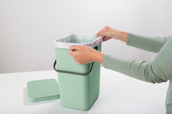 Caixote de lixo Sort & Go 12 l., Jade green Brabantia