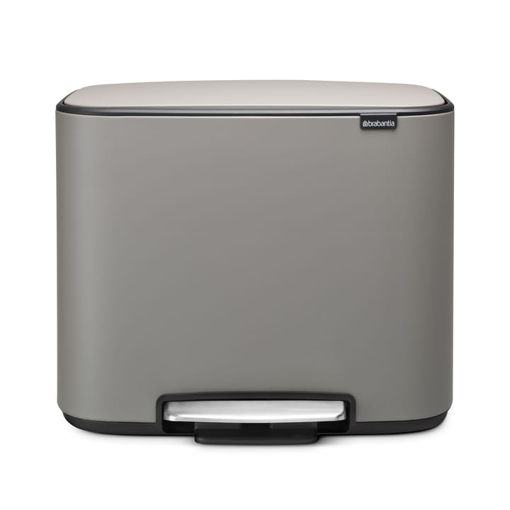 Caixote de pedal Bo 11+23 l - mineral concrete grey - Brabantia