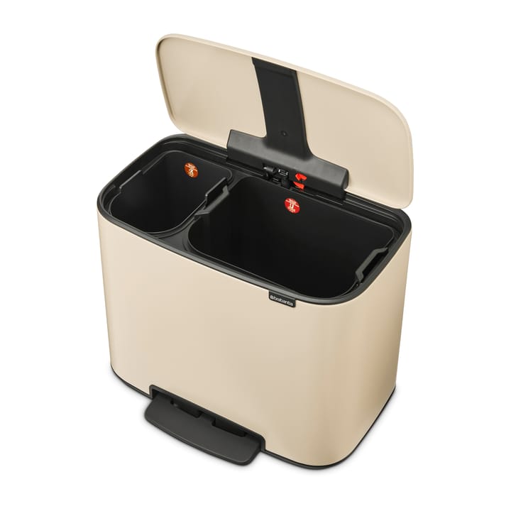 Caixote de pedal Bo 11+23 l - Soft beige - Brabantia