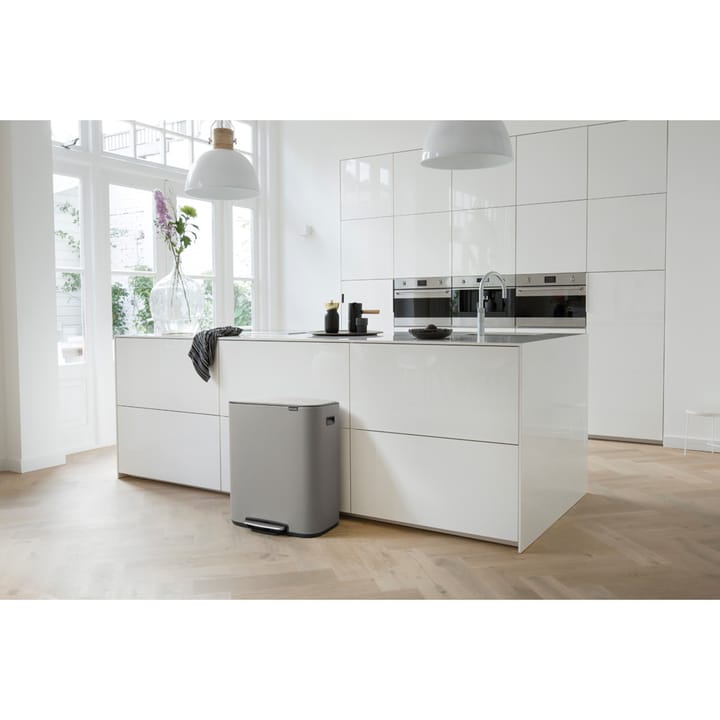 Caixote de pedal Bo 60 L - Mineral concrete grey - Brabantia