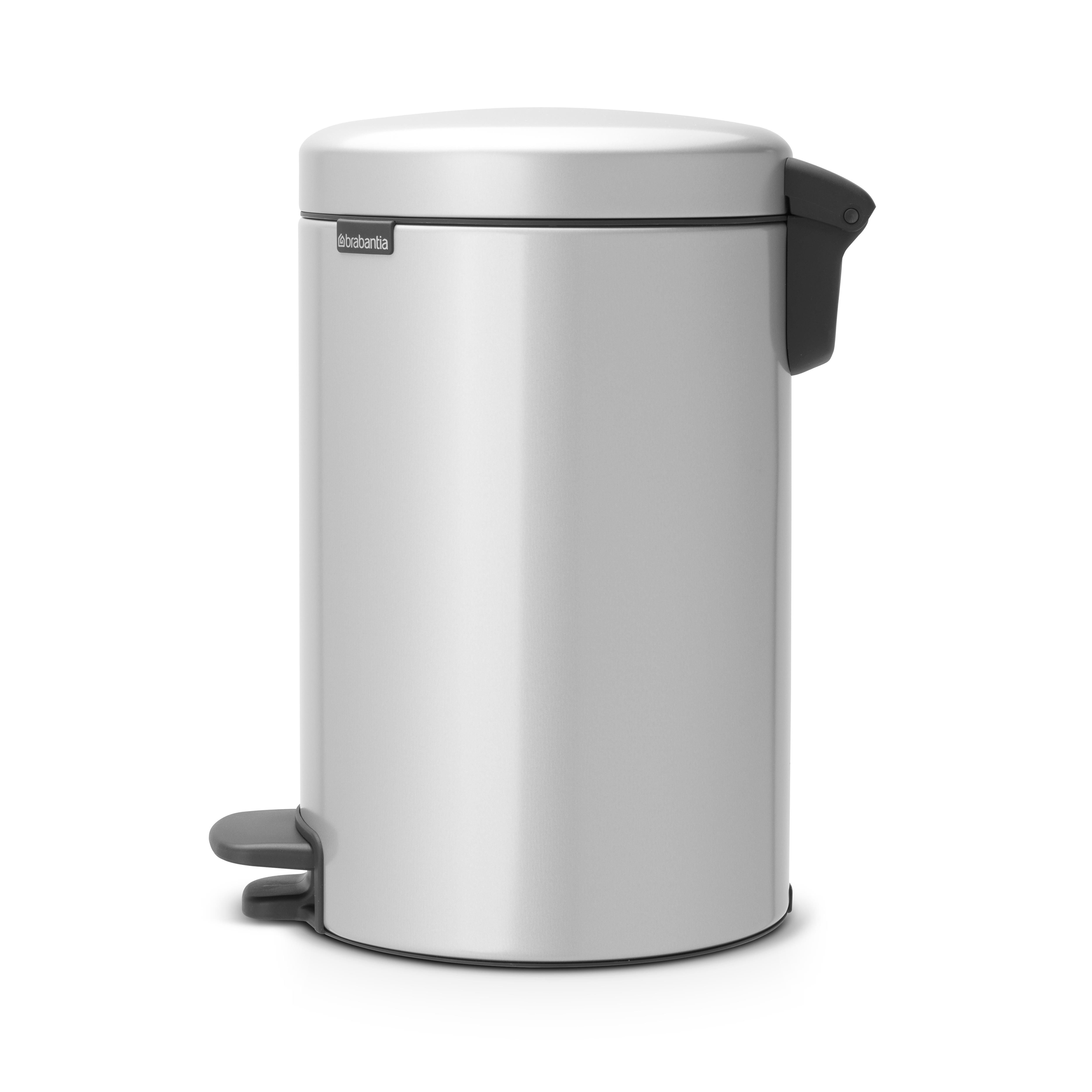 Balde do lixo BRABANTIA NEWICON PRETO MATE 3L