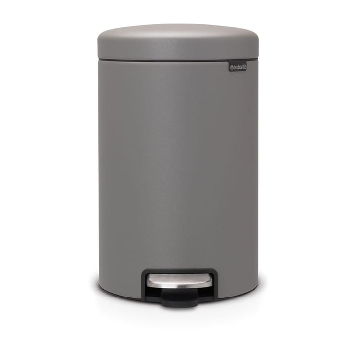 Caixote de pedal New Icon 12 litros - Mineral concrete grey - Brabantia