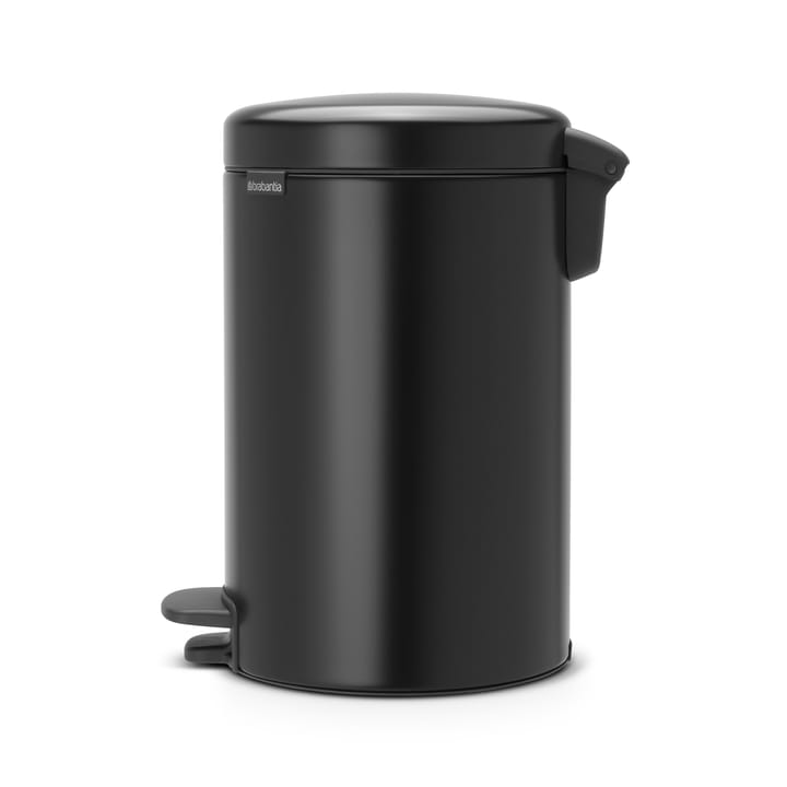 Caixote de pedal New Icon 12 litros - preto mate - Brabantia