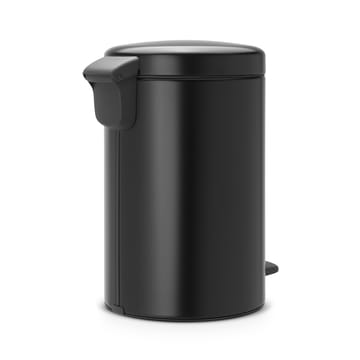 Caixote de pedal New Icon 12 litros - preto mate - Brabantia