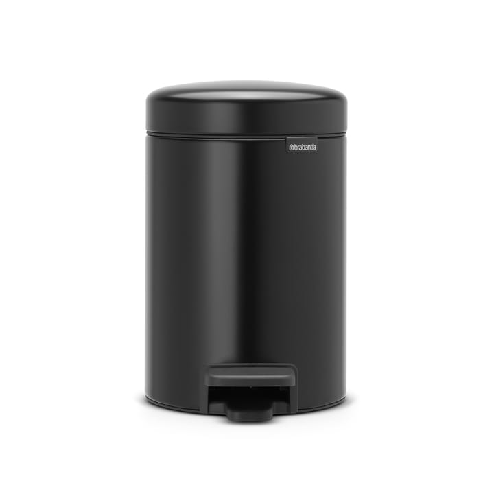 Caixote de pedal New Icon 3 litros - preto mate - Brabantia