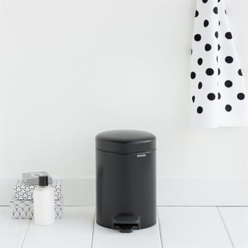 Caixote de pedal New Icon 3 litros - preto mate - Brabantia