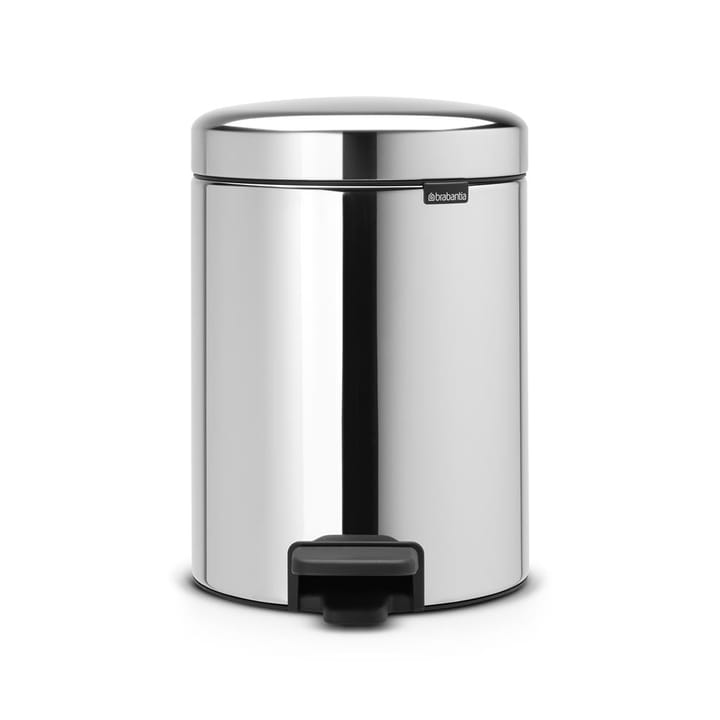 Caixote de pedal New Icon 5 litros - brilliant steel - Brabantia