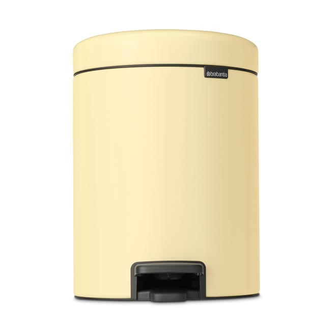 Caixote de pedal New Icon 5 litros - Mellow Yellow - Brabantia