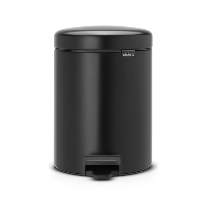 Caixote de pedal New Icon 5 litros - preto mate - Brabantia