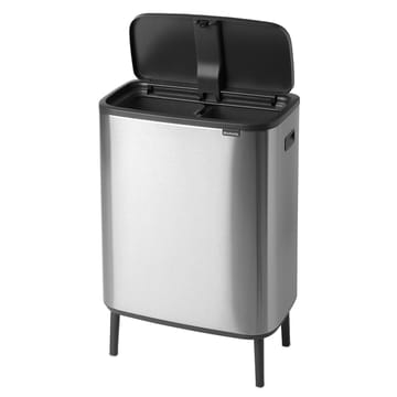 Caixote de toque Bo alto 2x30 L - aço escovado-mate - Brabantia