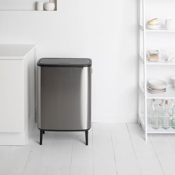 Caixote de toque Bo alto 2x30 L - aço escovado-mate - Brabantia