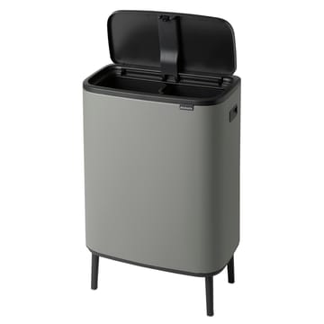 Caixote de toque Bo alto 2x30 L - Mineral concrete grey - Brabantia