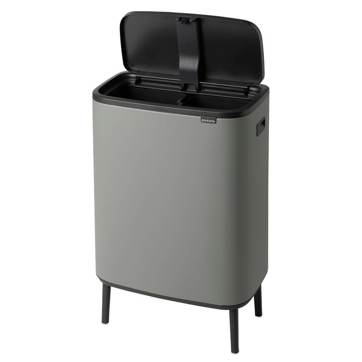 Caixote de toque Bo alto 2x30 L, Mineral concrete grey Brabantia