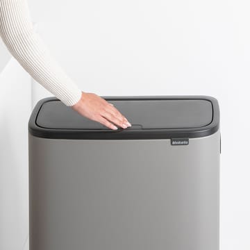 Caixote de toque Bo alto 2x30 L - Mineral concrete grey - Brabantia