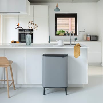 Caixote de toque Bo alto 2x30 L - Mineral concrete grey - Brabantia