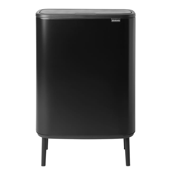 Caixote de toque Bo alto 2x30 L - preto mate - Brabantia