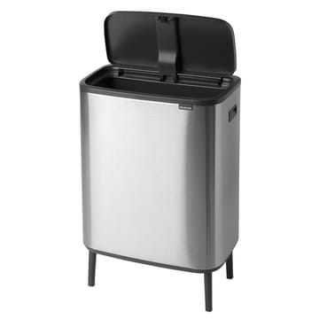 Caixote de toque Bo alto 60 L - Aço escovado mate - Brabantia