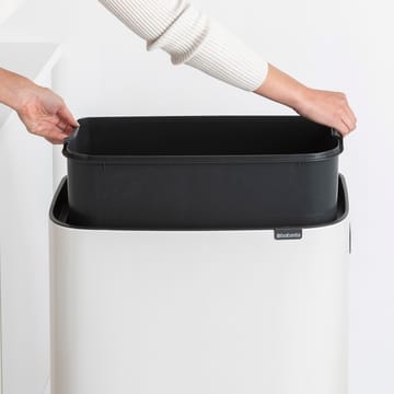 Caixote de toque Bo alto 60 L - Branco - Brabantia