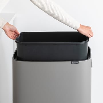 Caixote de toque Bo alto 60 L - Mineral concrete grey - Brabantia