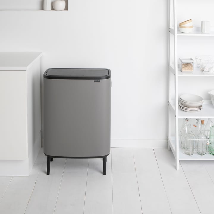 Caixote de toque Bo alto 60 L, Mineral concrete grey Brabantia