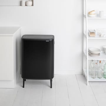 Caixote de toque Bo alto 60 L - Preto mate - Brabantia