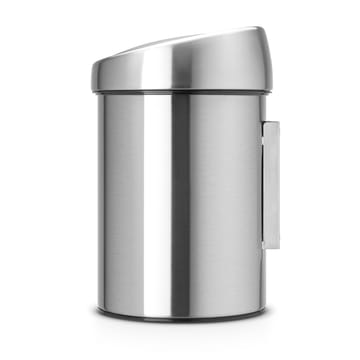 Caixote do lixo de montar na parede Touch Bin 3 litros - aço mate - Brabantia