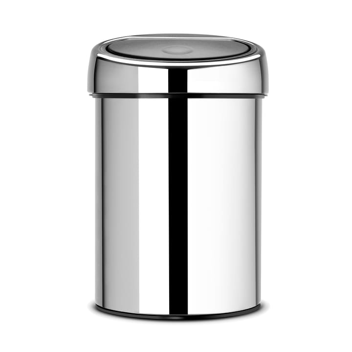 Caixote do lixo de montar na parede Touch Bin 3 litros - brilliant steel - Brabantia