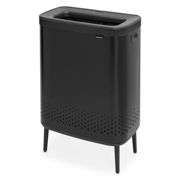 Cesto de roupa alto Bo 2x45 L - preto mate - Brabantia