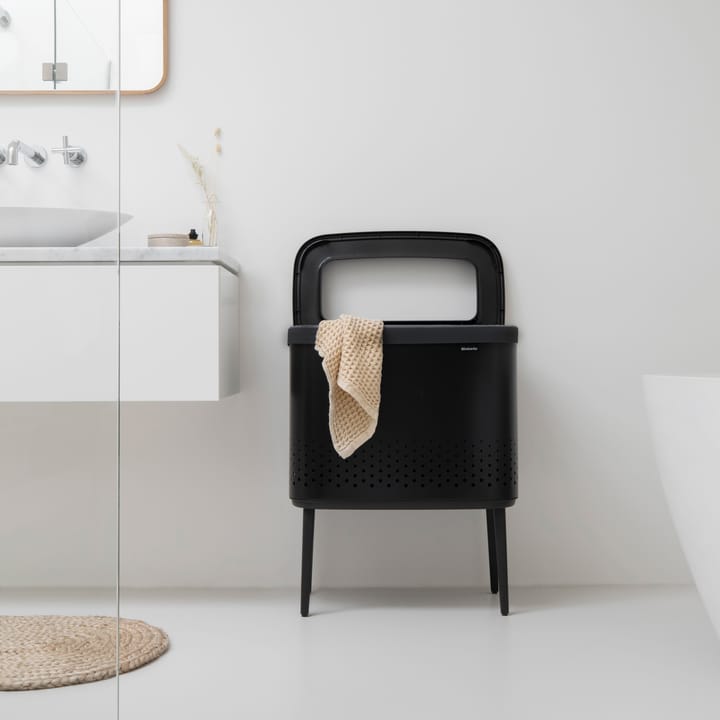 Cesto de roupa Bo 60 L, preto mate Brabantia