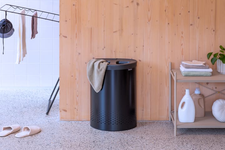 Cesto de roupa Brabantia seletor 55 L, Preto fosco Brabantia