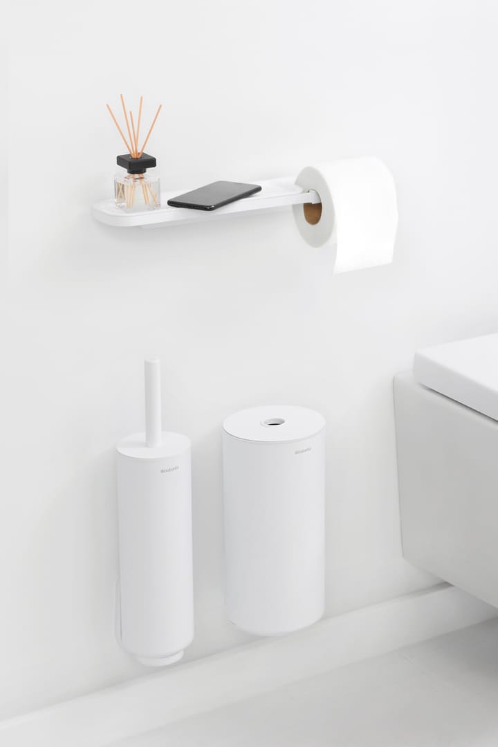 Porta-rolos com prateleira MindSet, Mineral Fresh White Brabantia