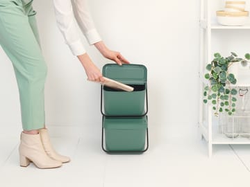 Sort & Go balde de lixo empilhável 20 L - Verde abeto - Brabantia