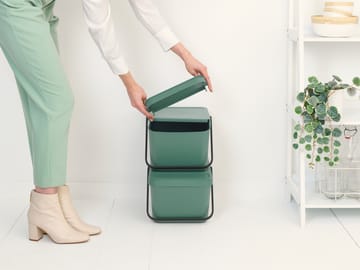 Sort & Go balde de lixo empilhável 20 L - Verde abeto - Brabantia