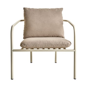 Poltrona Bendt lounge - Teddy beige-pearl white - Brafab