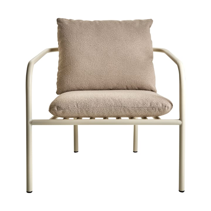 Poltrona Bendt lounge, Teddy beige-pearl white Brafab